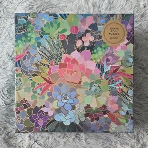 Galison Succulent Mosaic- 500 Piece Foil Puzzle New